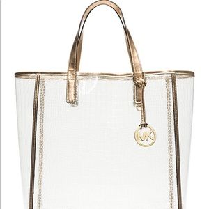 BRAND NEW - Michael Kors Nora Tote - Large/Gold